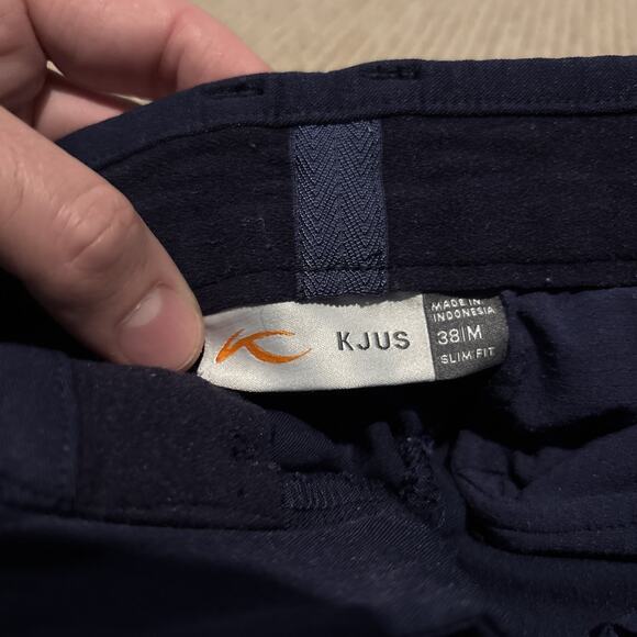 KJUS Ikala Treggings High Rise Golf Leggings Slim Fit Pants Blue 38/M - Picture 3 of 6